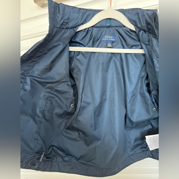 Polo Ralph Lauren Boys Windbreaker Jacket with hood - Navy - size 5 - Picture 4 of 11